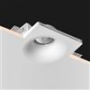 ELETTROLUCESTORE porta faretto da incasso conico quadrato in gesso ceramica fisso a scomparsa per controsoffitto csf045