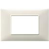vimar plana placca 3 moduli bianco granito mostrina vimar 14653.06