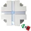 CSF profilo in gesso ceramico a croce per strip led da incasso lama di luce ceramica CS3125C