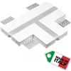ELETTROLUCESTORE profilo da incasso in gesso ceramico a t per strip led a scomparsa ceramica CS3125T