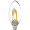 ELETTROLUCESTORE lampadina oliva filo led filamento e14 4w 2700k luce calda vintage 1737
