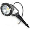 ELETTROLUCESTORE faretto picchetto giardino led da esterno con staffa cob 6w luce fredda stagno ip65 impermeabile 57FS3B