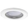 KANLUX faretto portalampada gu10 mr16 ghiera fisso metallo bianco flangia incasso soffitto ct2114w