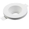 ELETTROLUCESTORE porta faretto rotondo tondo in gesso ceramica con portalampada per lampade gu10 mr16 2132