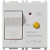 vimar plana interruttore magneto termico differenziale 1p+n c10 10ma bianco vimar 14411.10