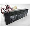beghelli batterie al piombo slim pb 6v 4ah. 0,8kg. 192x25x67mm. beghelli 8800
