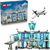LEGO City Airport with Airplane Toy - Miniature Model Kit w/Terminal, Plane, Tug Car, Bridge, 9 Minifigures & Accessories - Birthday Gift Idea for 8+ Year Old Boys - 60502