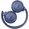 JBL Tune 510 BT Cuffie On-Ear Wireless, Bluetooth 5.0, Pieghevole, Microfono Integrato, Connessione Multipoint e ad Assistente Vocale, fino a 40 Ore di Autonomia e Ricarica Veloce, Blu