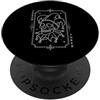 Witchy Tarot Card Dark Horror Goth Aesth Joker Skull Jester The Clown Line Art The Fool Tarocchi Carta PopSockets PopGrip Adesivo