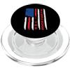 4th July America Indepedence Day Patriot I'm A Simple Woman Flip Wine Camp Dog Paw USA Flag 4th July PopSockets PopGrip per MagSafe