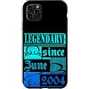 Lustiger Geburtstagsspruch zum 22. Gebur Custodia per iPhone 11 Pro Max 22° Compleanno Leggendario dal Giugno 2004 Anno Retro