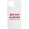 Alabama Cities & Towns Custodia per iPhone 14 Plus Souvenir delle coordinate di Red Bay Alabama