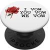 I Vow You Vow We Vow Case Dark Romance P Dark Romance I Vow You Vow We Vow Merch Smutt Book Romantasy PopSockets PopGrip Adesivo
