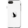 Simmon's Merch Custodia per iPhone SE (2020) / 7/8 Gatto Luna Piena Dolce Gatto Stuff Casual Kitty Vibes Graphic Art
