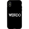 Detti di assegno stravaganti per gli str Custodia per iPhone X/XS Weirdo Different Special Emo Goth Punk Nerd Weird