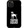Cani da soma canini resistenti Custodia per iPhone 11 Pro Tripod Squad Supporto per la resilienza a tre zampe del cane