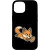 rugby fox dive quick rugby oval ball scr Custodia per iPhone 15 Cartone animato Rugby Fox Dive