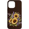 Hummingbird Apparel For Kids and Adults Custodia per iPhone 13 Pro Max Girasole Colibrì Giardino Floreale Natura Botanico