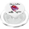 Spicy Books Cups Dark Romance Tumbler Sm I Like My Books Spicy Book Merch,Life is Better with Spice PopSockets PopGrip per MagSafe
