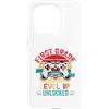First Grade Unlocked Level Up Custodia per iPhone 15 Pro Ritorno A Scuola Primo Grado Sbloccato Livello Up Gamer Bambini Ragazzo