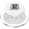 Christian Warrior Armor Faith Lion Cross Forgiato attraverso la prova Cristiano Guerriero Scudo Armatura Fede PopSockets PopGrip per MagSafe