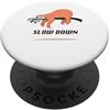 Take It Slothy Rallenta le vibrazioni fredde del bradipo PopSockets PopGrip Adesivo
