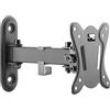 Metronic 451055 Supporto a Muro con Braccio Inclinabile, Nero