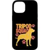 Cani da soma canini resistenti Custodia per iPhone 15 Tripod Squad Dog Three Legs Resilience Support -