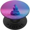 Buddha Designs by Kajiro Buddha astratto fiore di loto - buddismo spirituale buddista PopSockets PopGrip Adesivo