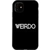 Detti di assegno stravaganti per gli str Custodia per iPhone 11 Weirdo Different Special Emo Goth Punk Nerd Weird