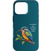 Tokyo Toons Custodia per iPhone 16 Pro Martin Pescatore Uccello Tropicale di Frutta Colorata