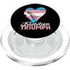 Trans Quote Transition Triumph Transgend Bandiera transgender Trans Quote Transgender Triumph PopSockets PopGrip per MagSafe