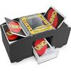 Kolamom Mischia Carte Automatico, Mescolatore Cartes da Gioco Elettrico per 1-2 Mazzi, Mescola Cartes Elettrico, Distributore Carte da Gioco per UNO, Poker, Blackjack - Funzionamento a Batteria