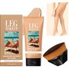 Mrettick Trucco per gambe impermeabile, non scolorisce, copre le macchie di gambe e corpo, trucco coprente impermeabile, fondotinta corpo a lunga durata (con pennello)