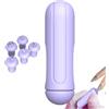 Generic Penna per timbri per unghie, strumento per stampaggio unghie, timbro staccabile, timbro, timbro di precisione, penna per timbro staccabile per unghie con diversi modelli set per nail art