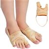 Zueyen 1 Paio di Correttore Alluce Valgo, Separatore dita piedi per Alluce e Mignolo, Calze Divisore dita traspiranti, Protezione Avampiede e Raddrizza dita piedi per Donna e Uomo