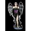 Dark Angel Gothic Figurina Angelo Nero con Spiriti - Scultura Statua H 40,5cm