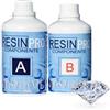 Resina Epossidica Trasparente Bicomponente 320 gr