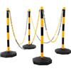 BRILLIANT TOOLS KS Tools 117.1550 Set pali di delimitazione con catena, 13 pz