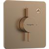 hansgrohe DuoTurn Q - Rubinetto per doccia incasso per 1 utenza, Miscelatore monocomando per iBox universal 2, bronzo spazzolato