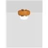 Vistosi FARO LAMPADA DA SOFFITTO P AMBRA SCURA BIANCO OTTONE VERNICIATO L2202 LED 2700K 13W 2000lm DIMMERABILE