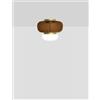 Vistosi FARO LAMPADA DA SOFFITTO P TERRA BRUCIATA BIANCO OTTONE VERNICIATO L2202 LED 2700K 13W 2000lm DIMMERABILE