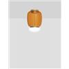 Vistosi FARO LAMPADA DA SOFFITTO G AMBRA SCURA BIANCO OTTONE VERNICIATO L3202 LED 3000K 13W 2000lm DIMMERABILE