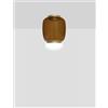 Vistosi FARO LAMPADA DA SOFFITTO G TERRA BRUCIATA BIANCO OTTONE VERNICIATO L2202 LED 2700K 13W 2000lm DIMMERABILE