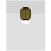 Vistosi FARO LAMPADA DA SOFFITTO G VERDE ANTICO BIANCO NERO OPACO 2 L2202 LED 2700K 13W 2000lm DIMMERABILE
