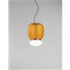 Vistosi FARO SOSPENSIONE G AMBRA SCURA BIANCO OTTONE VERNICIATO L2202 LED 2700K 13W 2000lm DIMMERABILE
