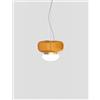 Vistosi FARO SOSPENSIONE P AMBRA SCURA BIANCO OTTONE VERNICIATO L3202 LED 3000K 13W 2000lm DIMMERABILE