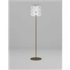 Vistosi ECOS LAMPADA DA TERRA 35 BIANCO RIGADIN BRONZO SATINATO 1 LUCE ATTACCO E27