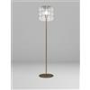 Vistosi ECOS LAMPADA DA TERRA 35 CRISTALLO RIGADIN BRONZO SATINATO 1 LUCE ATTACCO E27