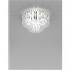 Vistosi ECOS LAMPADARIO DA SOFFITTO 60A BIANCO RIGADIN BRONZO SATINATO 3 LUCI ATTACCO E27